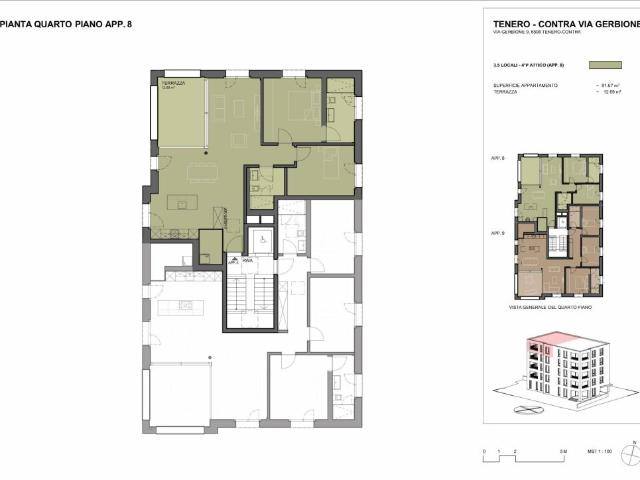 Residenza Gerbio App. 8 3.5 locali 4°P
