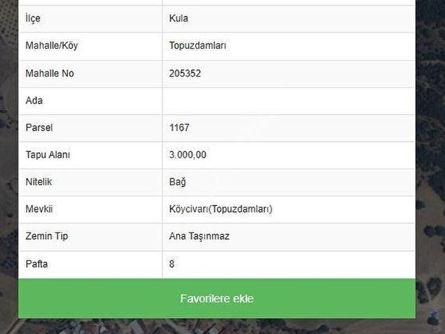 RESMİ YOLA CEPHELİ KÖYİÇİ SATILIK BAĞ