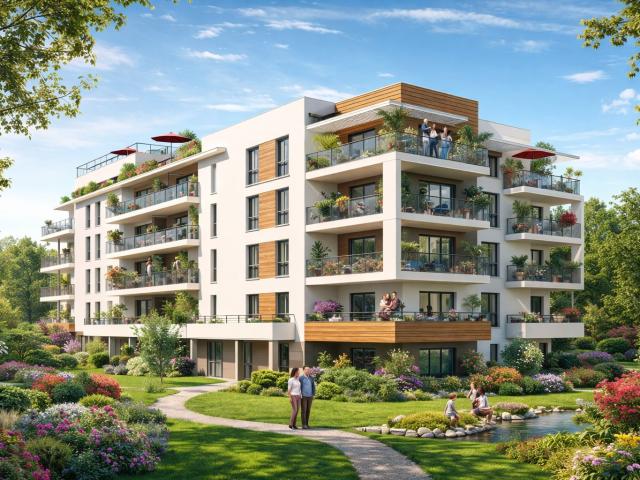 RETOUR DE LOT: OPPORTUNITE LUMINEUX T3 D'ANGLE EXPOSE OUEST EN ETAGE AVEC 20M² D'EXTERIEUR 3 pièces, 63 m²