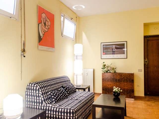 Retro appartamento con 1 camera da letto in affitto a Tor di Quinto, Roma