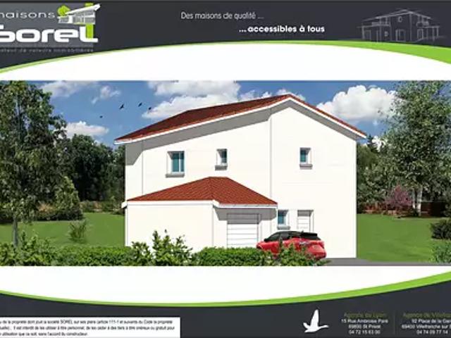 Reyrieux 01600 Programme neuf maison neuf à vendre 5 pièces