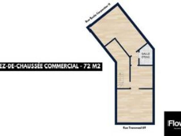 Rez de chaussée commercial