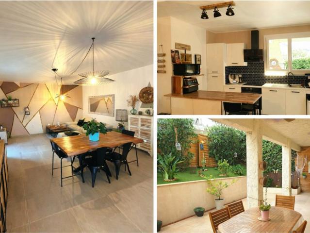 REZ DE VILLA 5 PIECES AVEC TERRASSE ESPACE VERT CAVE ET PARKING