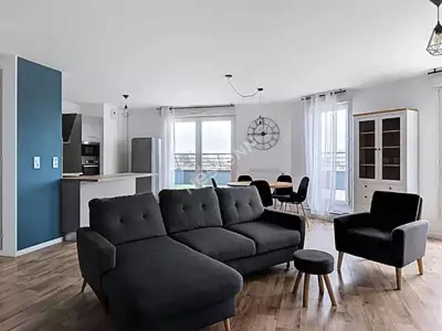 Rezé 44400 Location appartement 3 pièces t3 au dernier étage terrasse