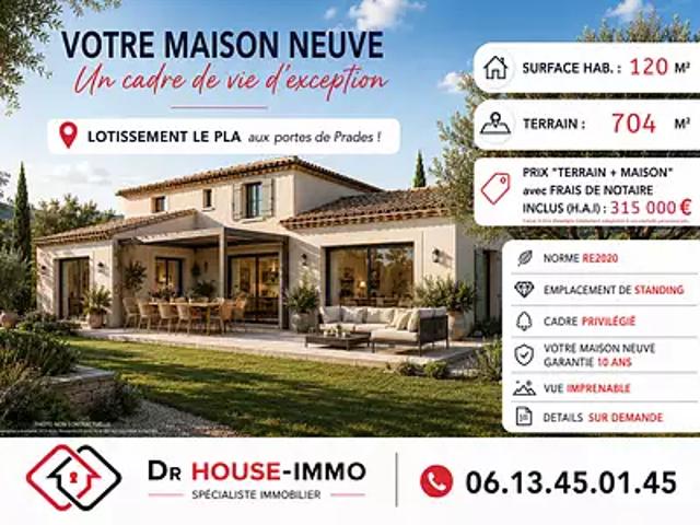 Ria Sirach 66500 Achat / Vente terrain