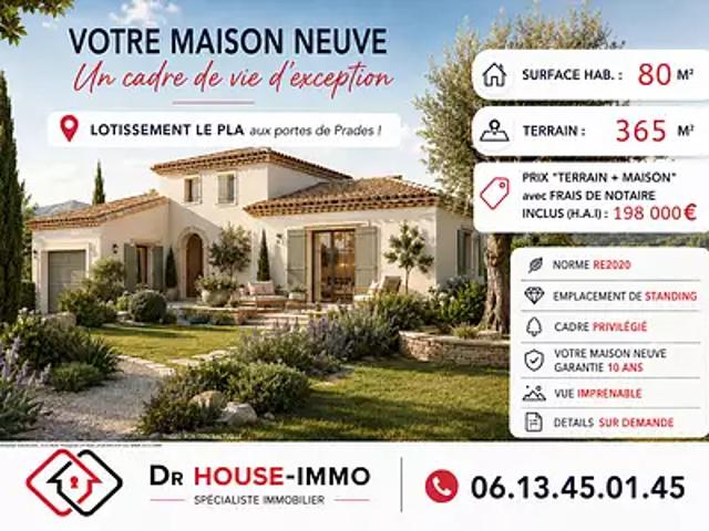 Ria Sirach 66500 Achat / Vente terrain