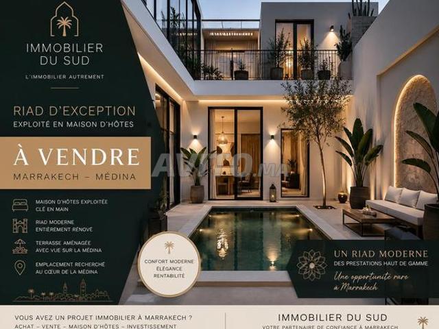 Riad en activité à la kasbah reconstruit de 120 m²