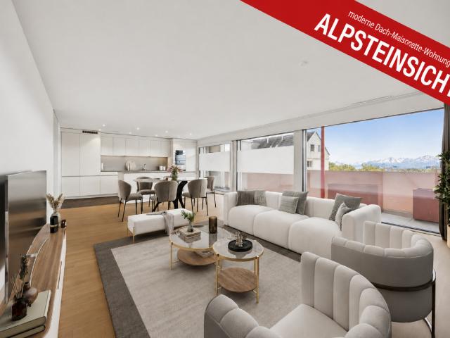 riesige 6.5 Zi. Dach Maisonette Wohnung mit Alpsteinblick