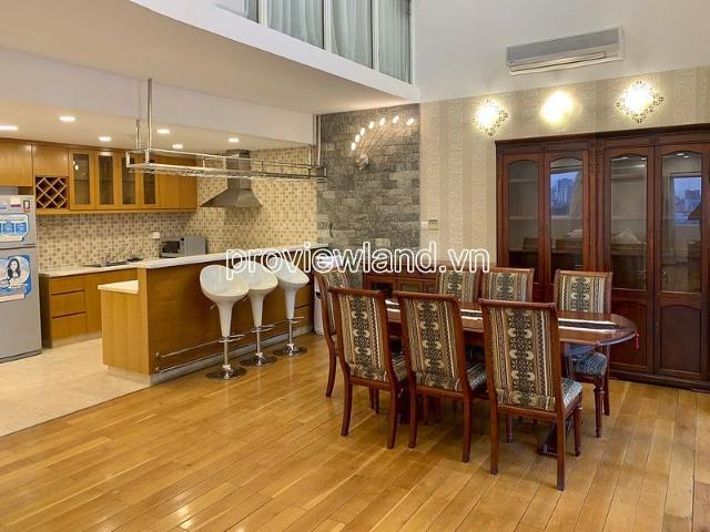 River Garden bán căn hộ Duplex tháp B với 4 phòng ngủ đầy đủ nội thất view sông & LandMark 81