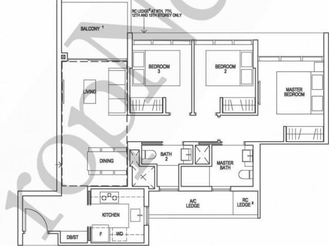 Riverfront Residences Condominium For Sale, $1,540,000, 3 Bed 2 Bath 915 sqft $1,683.00 psf
