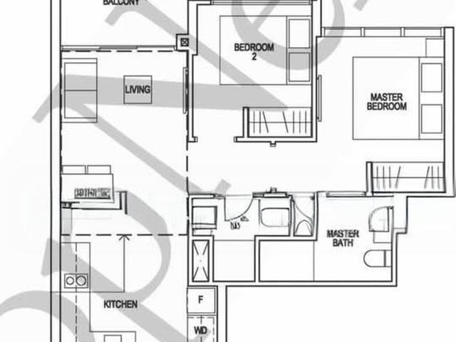 Riverfront Residences D19, Apartment