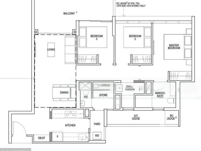 Riverfront Residences D19, Apartment