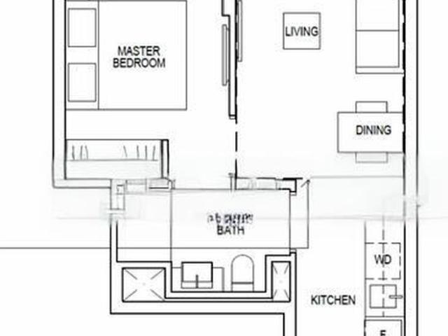 Riverfront Residences D19, Apartment