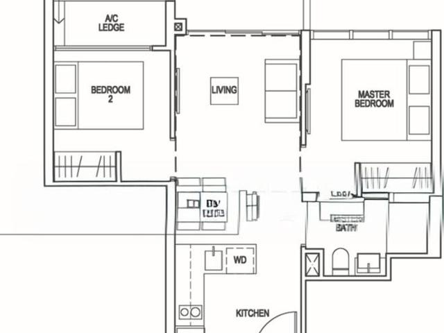 Riverfront Residences D19, Apartment