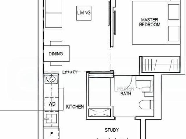 Riverfront Residences D19, Apartment