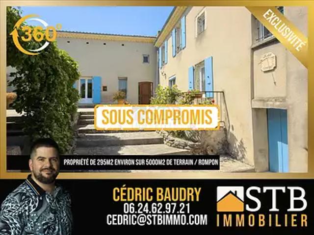 Rompon 07250 Achat / Vente maison 8 pièces t8 piscine