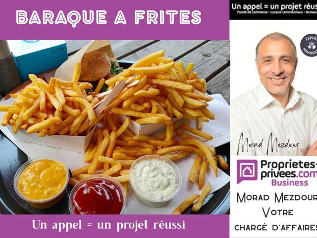 RONCQ FONDS DE COMMERCE FRITERIE, avec TERRASSE Loyer 850 euros/mois