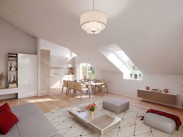 Roof flat with 3.5 rooms on sale in Denges 84 m² | dreamo. Ch