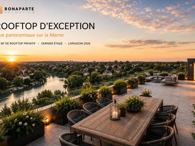 ROOFTOP D'EXCEPTION VUE MARNE 4 pièces, 97 m²