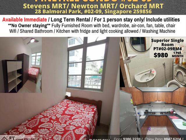 room / Orchard, Stevens / Common room / 1pax stay / Available immediate