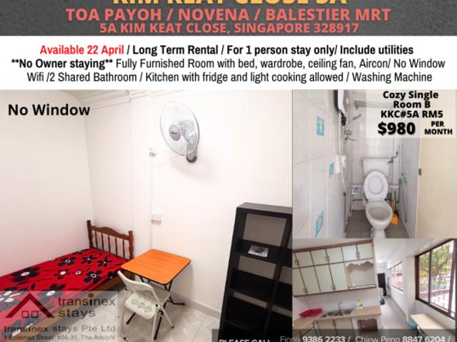 Room For Rent Balestier Novena