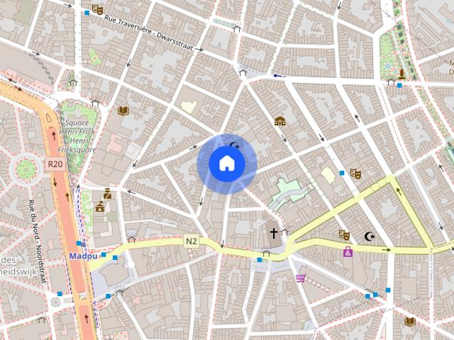 Room in a shared 11 bedroom flat for rent in Brussels