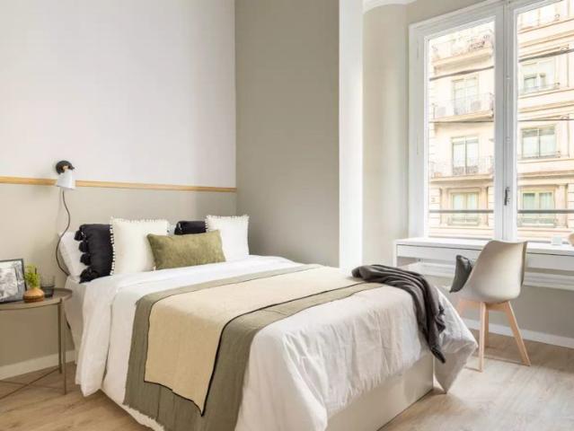 Room in a shared 7 bedroom apartment for rent in Sant Gervasi Galvany, perfect for professionals and students