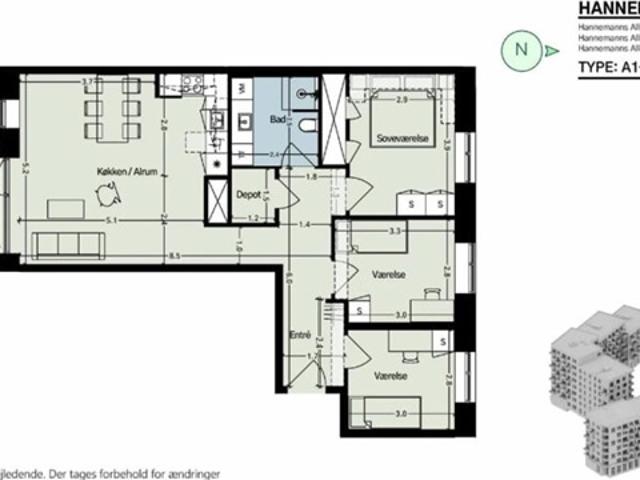 Room in Ørestad, København S, København