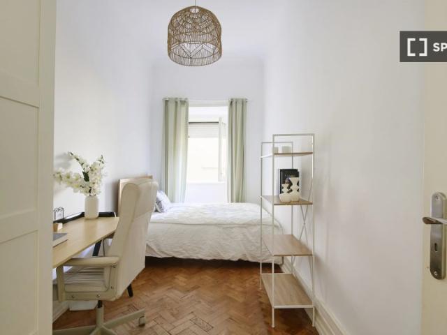 Quarto em apartamento partilhado de 10 quartos para alugar em Lisboa