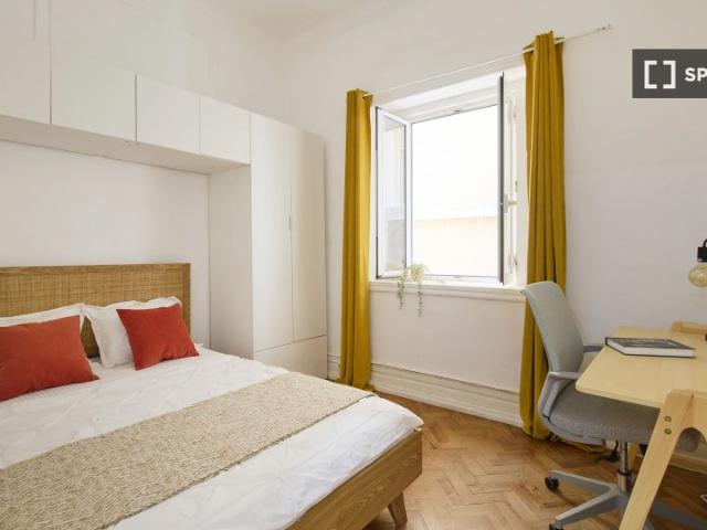 Quarto em apartamento partilhado de 10 quartos para alugar em Lisboa