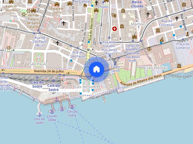 Room to rent a small studio in the center of Cais do Sodre