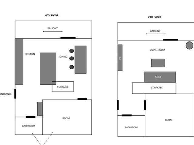 Room with Private Bathroom in a Modern Duplex with Park Views– Ørestad, København S, København