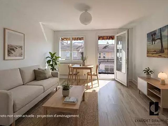 Roanne 42300 Achat / Vente appartement 3 pièces t3 cave parking