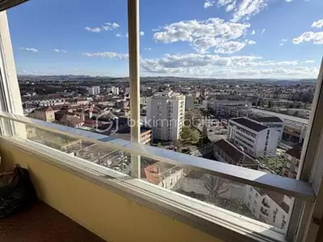Roanne 42300 Achat / Vente appartement 3 pièces t3 terrasse cave