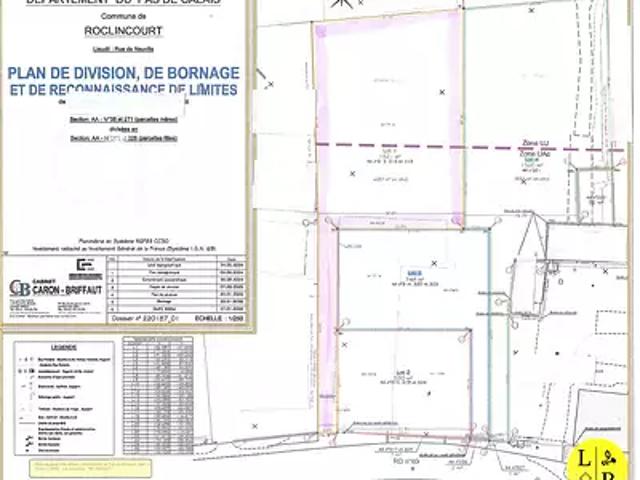 Roclincourt 62223 Achat / Vente terrain