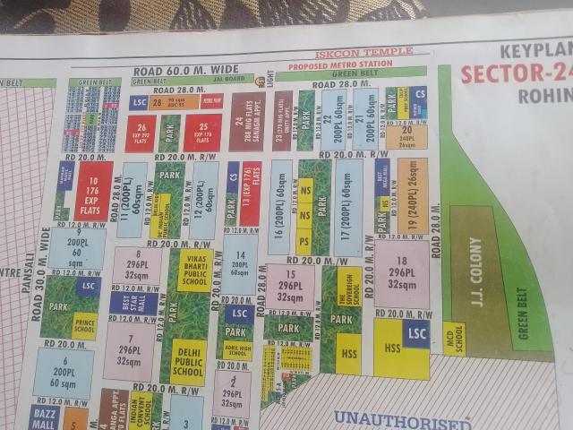Rohini Sector 24 3 Bedroom 1100 Sq. Ft. Builder Floor in Rohini Sector 24 Delhi Listing ID: #8935