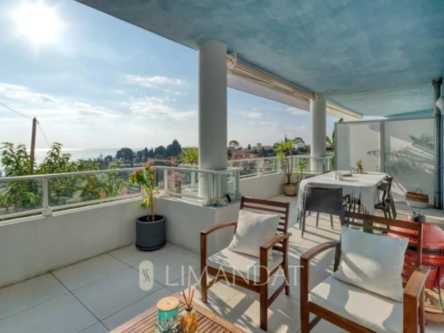 Roquebrune Cap Martin, 3 pièces 92 m2 terrasse 25 m2 cave, parking