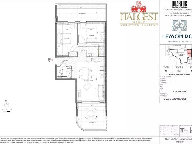 Roquebrune‑Cap‑Martin – Lemon Roc · Appartement 3 pièces neu. 57m² Roquebrune Cap Martin