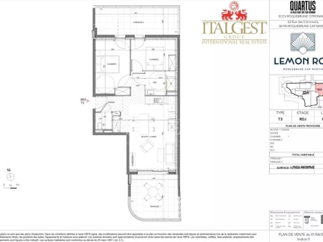 Roquebrune Cap Martin – Lemon Roc · Appartement 3 pièces neuf avec deux terrasses, livraison 2028, frais de notaire réduits et 2 parkings inclus