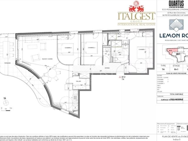 Roquebrune Cap Martin – Lemon Roc · Appartement 4 pièces neuf avec terrasse, livraison 2028, frais de notaire réduits et 2 parkings inclus
