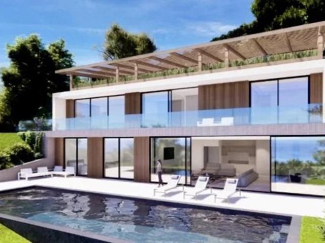 Roquebrune Cap Martin–Projet de Villa Contemporaine de Luxe avec Permis Accordé, Vue Mer, à Proximité de Monaco
