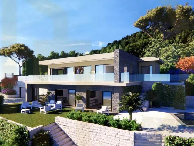 Roquebrune Cap Martin – Villa contemporaine neuve avec vue mer panoramique