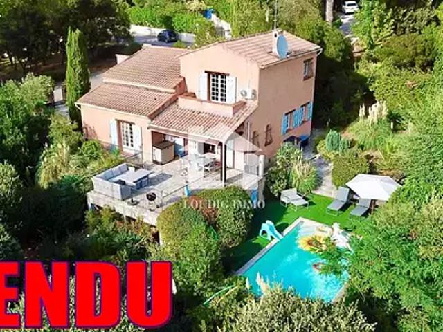 Roquefort les Pins 06330 Achat / Vente maison 5 pièces t5 piscine