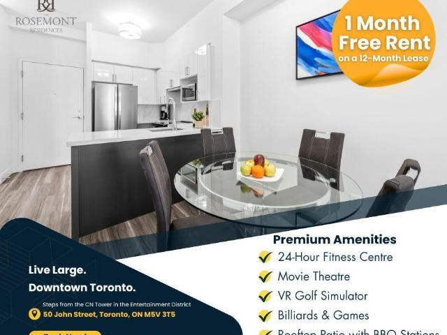 Rosemont Residences Spacious Unfurnished 1 Bedroom Suite + Den & Kitchen [object Promise] for Rent