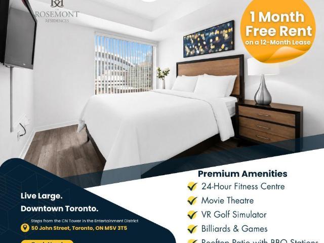 Rosemont Residences Spacious Unfurnished 2 Bedroom Suite + 2 Full Baths & Kitchen [object Promise] for Rent