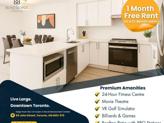Rosemont Residences Spacious Unfurnished 2 Bedroom Suite + 2 Full Baths & Kitchen [object Promise] for Rent