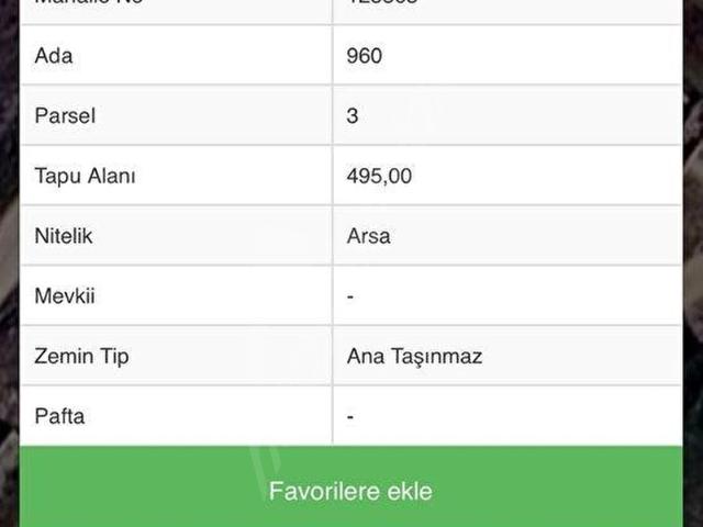 ROTA DAN ŞEHİR MNZARALI 495m2 VİLLA PARSELİ KAÇMAZ