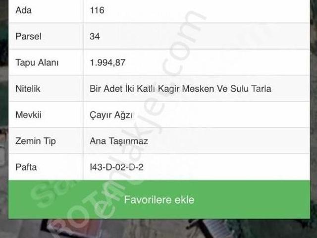 Rota Gayrimnekul Satılık Bahçeli Villa