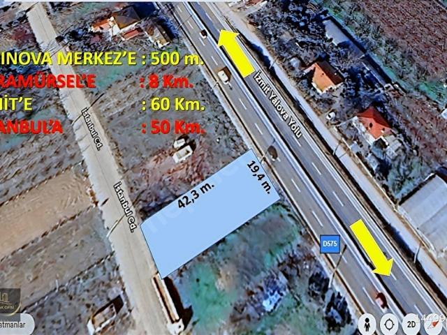 ROTA'DAN ANA YOL ÜZERİ TABELA DEĞERİ YÜKSEK 800 m TİCARİ ARSA