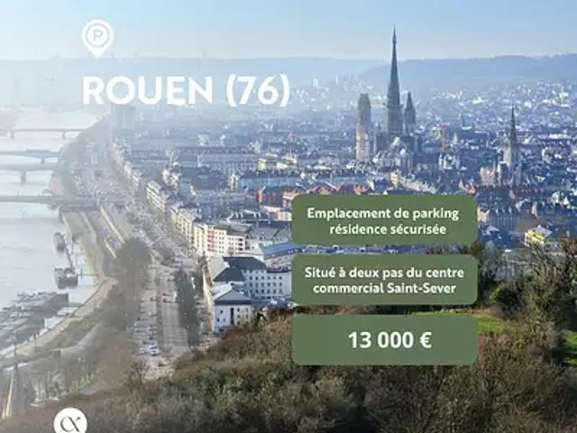 Rouen 76100 Achat / Vente parking au dernier étage